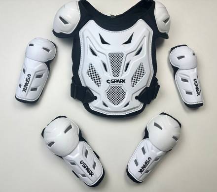 Комплект защиты, Sparx, BA11 K, белый, S/M
