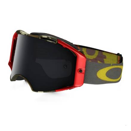 Очки для мотокросса OAKLEY Airbrake Scorpions красные-камуфляж /  темно-серая  (OO7046-31)