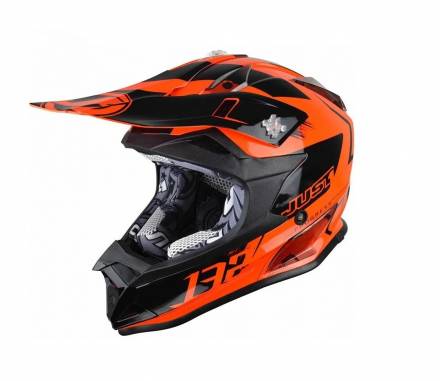 Шлем детский (кроссовый) JUST1 J32 KIDS PRO Kick оранжевый глянцевый (2018) YL