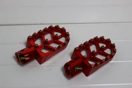 Подножки водителя cnc (пара) оранжевые ТИП 2