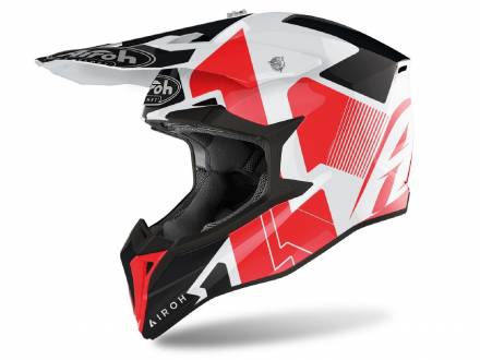 Мотошлем AIROH WRAAP RAZE (RED GLOSS Кросс-Эндуро термопластик L)