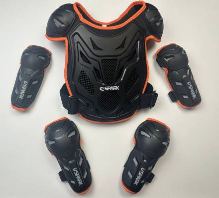 Комплект защиты, Sparx, BA11 K, черно-оранжевый, L/XL