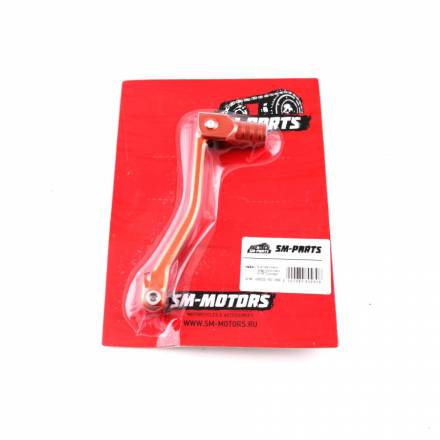 Рычаг переключения передач алюминиевый SM-PARTS оранжевый