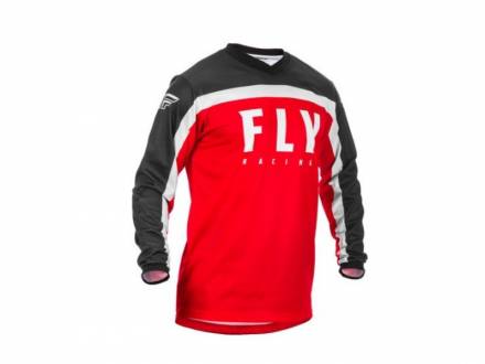 Футболка для мотокросса FLY RACING F-16 красная/чёрная/белая (2020)    S
