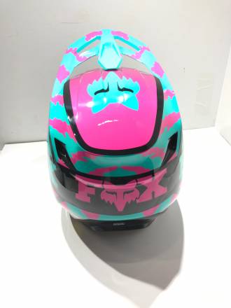 Мотошлем Fox V1 Nuklr Helmet (Teal, M, 2023)