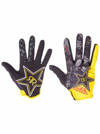 Перчатки FLY RACING LITE ROCKSTAR желтые/черные (2018)  8