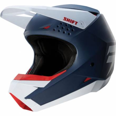 Мотошлем Shift White Helmet Navy XS (19336-007-XS)