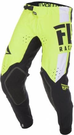 Брюки для мотокросса FLY RACING EVOLUTION DST Hi-Vis желтые/черные/белые (2019) 38