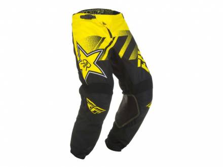 Брюки для мотокросса FLY RACING KINETIC ROCKSTAR желтые/черные (2019) 38
