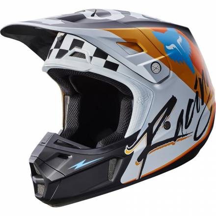 Мотошлем Fox V2 Rohr Helmet White S 55-56cm (17375-008-S)