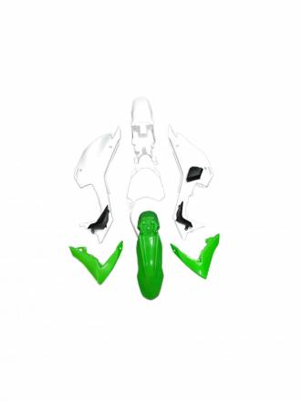 Комплект пластика CRF110 бело-зеленый