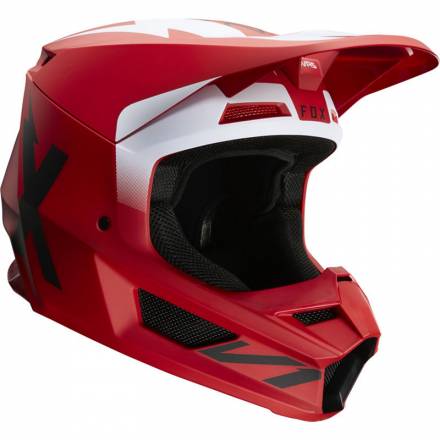 Мотошлем Fox V1 Werd Helmet Flame Red S 55-56cm (25473-122-S)