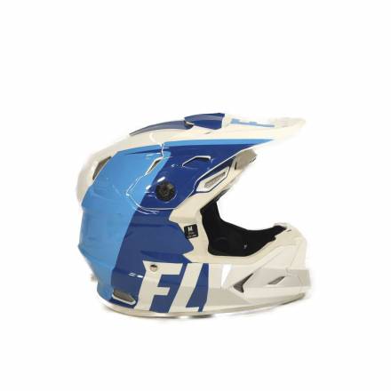 Шлем (кроссовый) FLY RACING TOXIN MIPS TRANSFER синий/белый (2020)  M