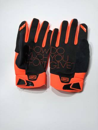 Мотоперчатки 100% Brisker Glove (Fluo Orange/Black, S, 2021)