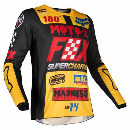 Мотоджерси Fox 180 Czar Jersey Black/Yellow (21730-019-L)