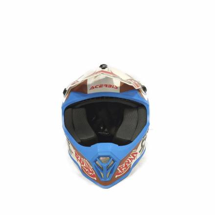 Шлем детский Acerbis IMPACT STEEL JUNIOR White/Blue, S (47-48)