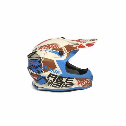 Шлем детский Acerbis IMPACT STEEL JUNIOR White/Blue, S (47-48)