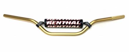 Руль алюминиевый RENTHAL 7/8 MX/Enduro 809-01-GO (814 x 119 мм) золотистый