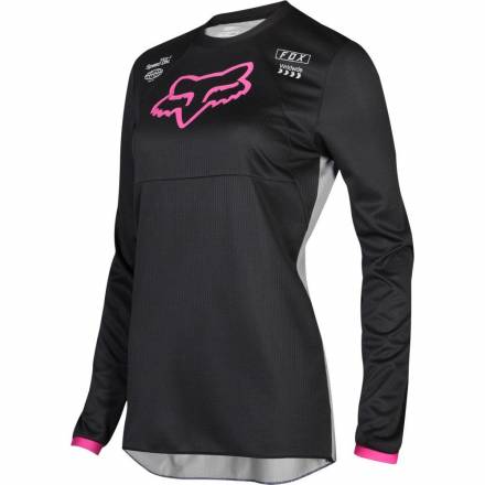 Мотоджерси женская Fox Switch Womens Jersey Black/Pink XL (19465-285-XL)