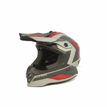 Шлем детский Acerbis IMPACT STEEL JUNIOR Red/Grey, L (51-52)