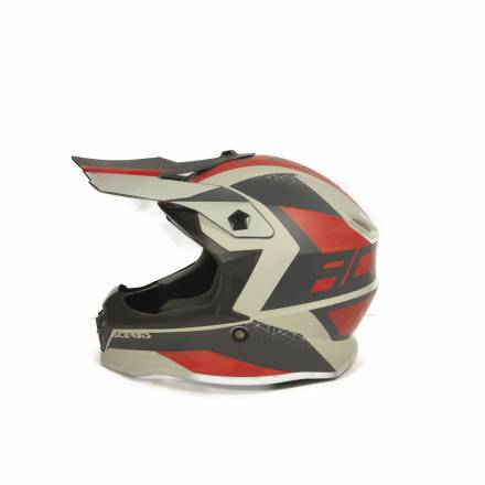 Шлем детский Acerbis IMPACT STEEL JUNIOR Red/Grey, L (51-52)