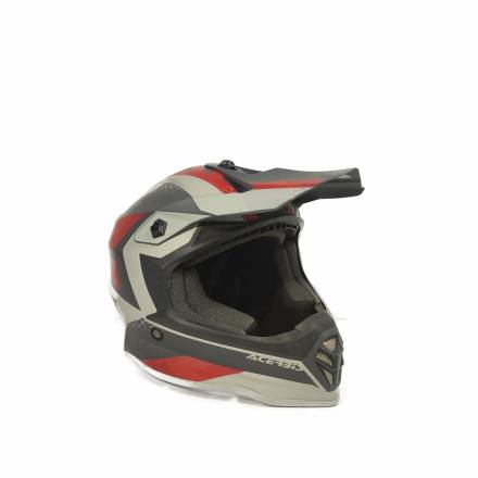 Шлем детский Acerbis IMPACT STEEL JUNIOR Red/Grey, L (51-52)