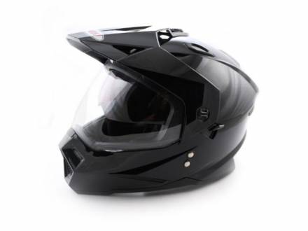 Шлем (мотард) Ataki FF802 Solid черный матовый M