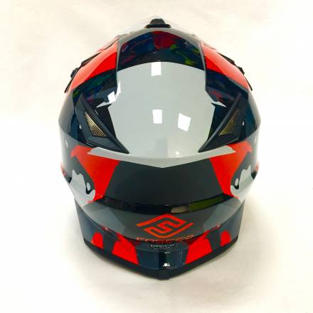 Мотошлем детский XXDD FS - 608 (Glossy white red, L)