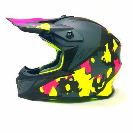 Мотошлем детский XXDD FS - 608 (Mat black grey, L)