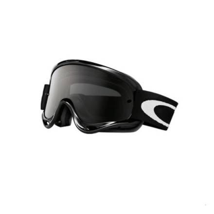 Очки для мотокросса OAKLEY O-Frame Solid черные глянцевые / темно-серая  (01-713)