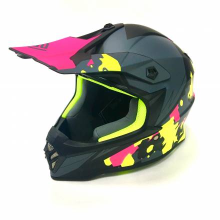 Мотошлем детский XXDD FS - 608 (Mat black grey, M)