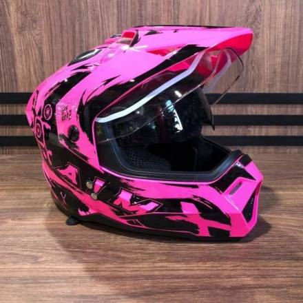 Шлем детский AiM JK802Y Pink/Black, Y/S