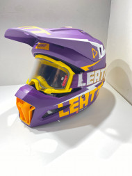 Мотошлем Leatt Moto 3.5 Helmet Kit (Indigo, S, 2023)