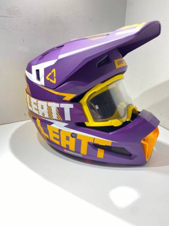 Мотошлем Leatt Moto 3.5 Helmet Kit (Indigo, S, 2023)