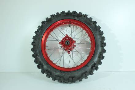 Обод 14 задний алюм. Красный, фрез ступ