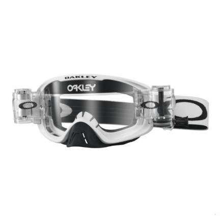 Очки для мотокросса OAKLEY O-Frame 2.0 (Roll-Off) Solid белые матовые / прозрачная  (OO7068-20)