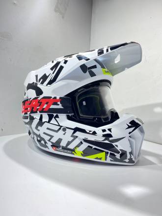 Мотошлем Leatt Moto 3.5 Helmet Kit (Zebra, XS, 2023)