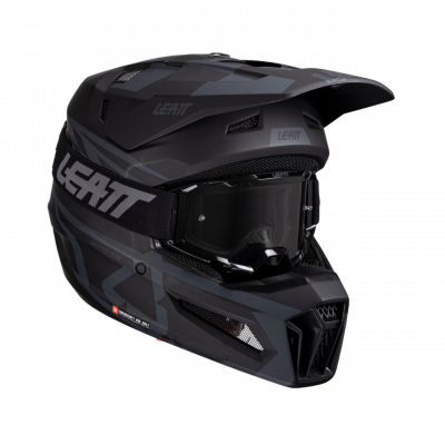 Мотошлем Leatt Moto 3.5 Helmet Kit (Stealth, M, 2025 (1025100502))