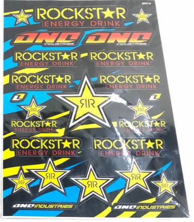 Набор наклеек Rockstar синие