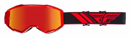Очки для мотокросса FLY RACING ZONE (2019) красные, зеркальные-красные