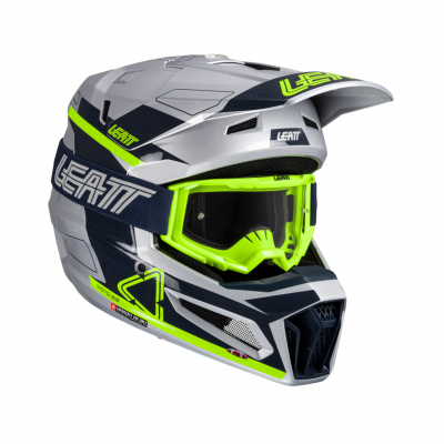 Мотошлем Leatt Moto 3.5 Helmet Kit (Steel, L, 2025 (1025100523))