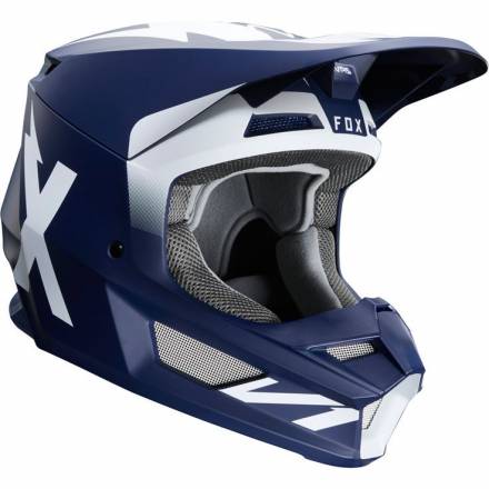 Мотошлем Fox V1 Werd Helmet Navy S 55-56cm (25473-007-S)
