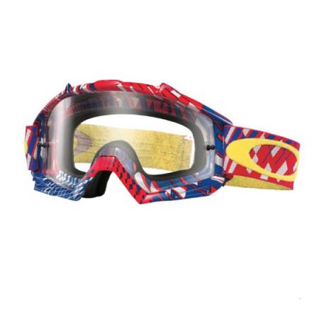 Очки для мотокросса OAKLEY Proven Podium Check красные-синие / прозрачная (OO7027-25)