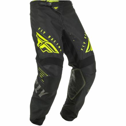 Брюки для мотокросса FLY RACING KINETIC K220 черные/серые/Hi-Vis желтые (2020) 32