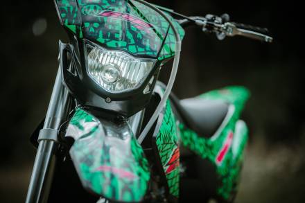 Питбайк BSE EX 17/14 Max13 Green Pink Neon (040) MSD