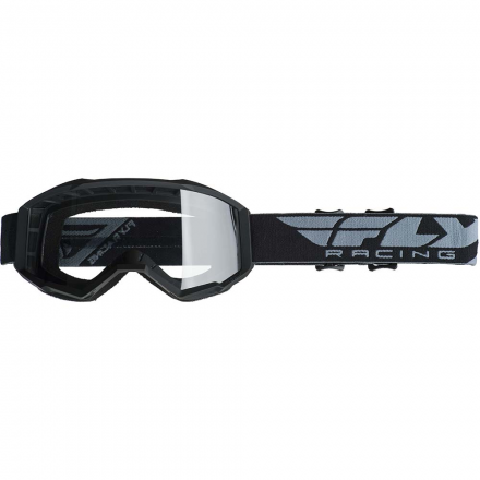 Очки для мотокросса FLY RACING ZONE (2019) чёрные, зеркальные