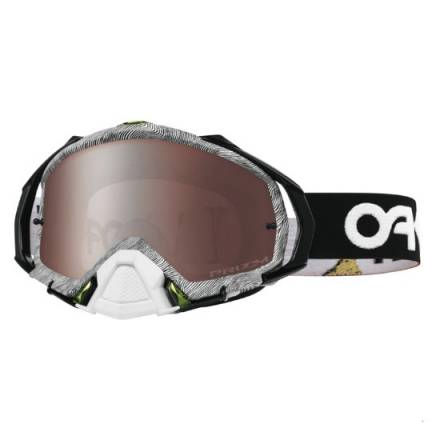 Очки для мотокросса OAKLEY Mayhem Pro Thumbprint черные-белые / черная Prizm MX (OO7051-41)