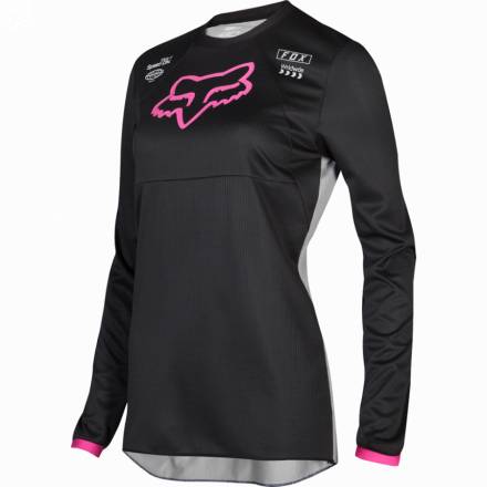 Мотоджерси подростковая Fox 180 Prix Youth Girls Jersey Black/Pink S (23956-285-S)