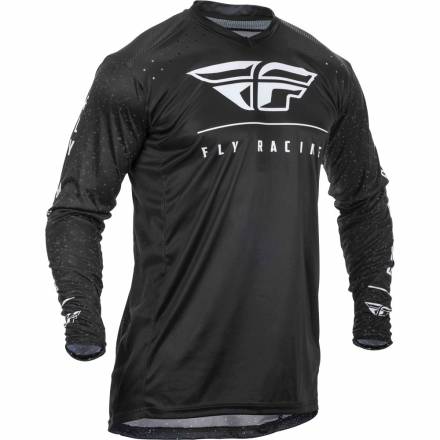 Футболка для мотокросса FLY RACING LITE HYDROGEN черная/белая (2020) XL