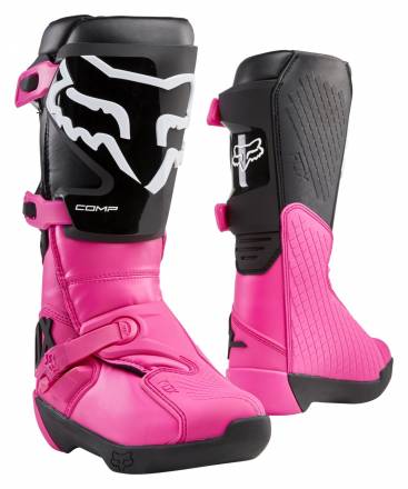 Мотоботы женские Fox Comp Womens Boot Black/Pink 8 (24013-285-8)